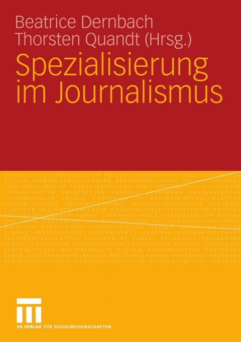 Cover image for book Spezialisierung im Journalismus