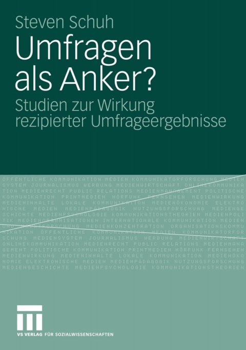 Cover image for book Umfragen als Anker?