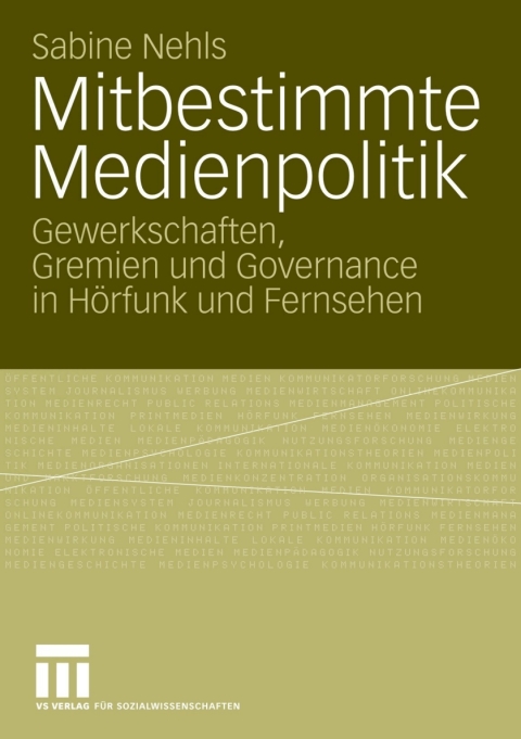Cover image for book Mitbestimmte Medienpolitik