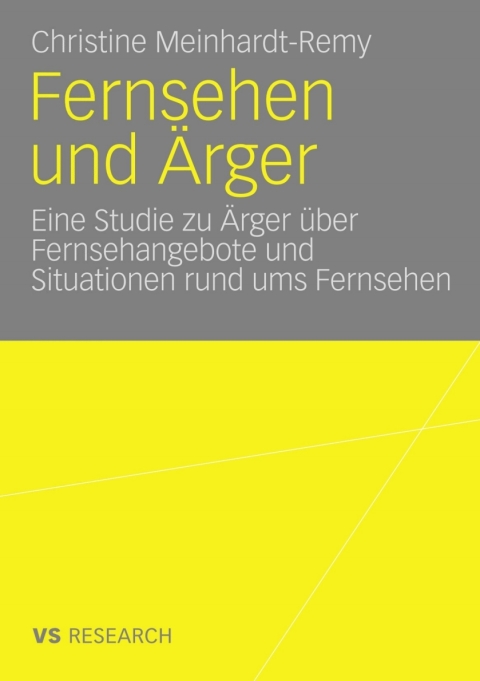 Cover image for book Fernsehen und Ärger