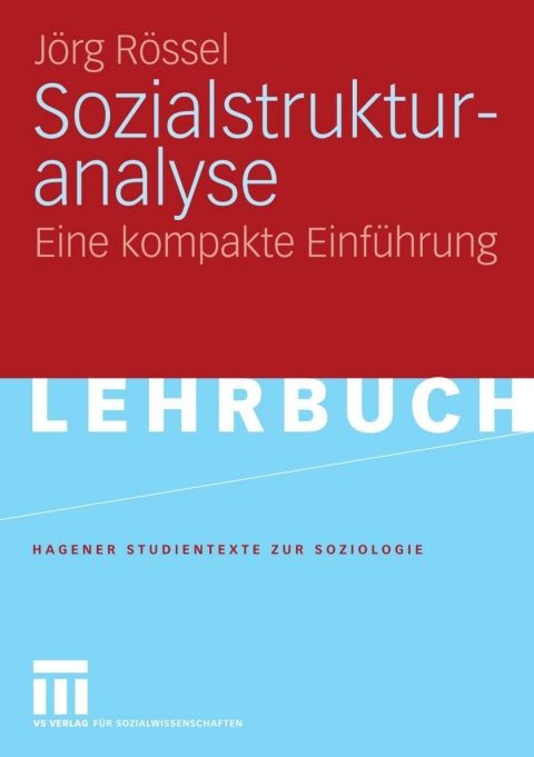 Cover image for book Sozialstrukturanalyse
