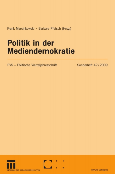 Cover image for book Politik in der Mediendemokratie