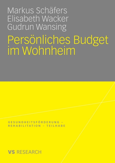Cover image for book Persönliches Budget im Wohnheim
