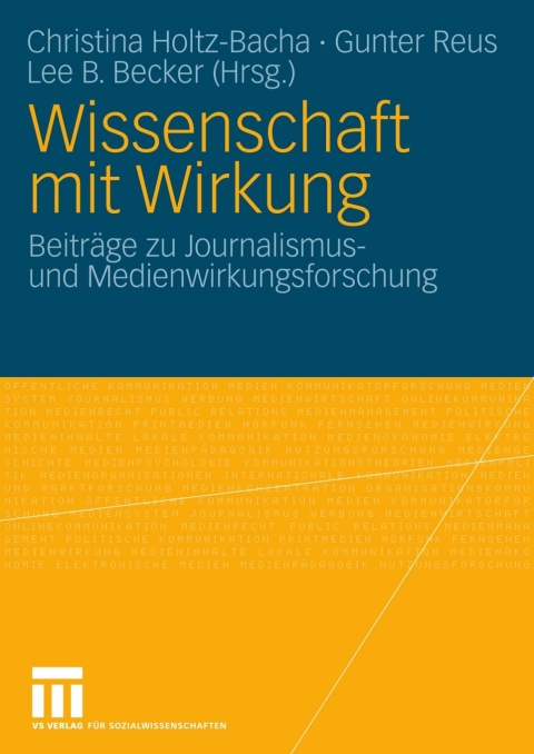 Cover image for book Wissenschaft mit Wirkung