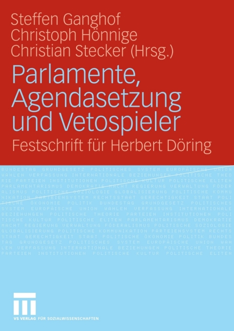 Cover image for book Parlamente, Agendasetzung und Vetospieler
