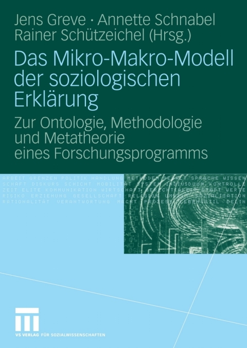 Cover image for book Das Mikro-Makro-Modell der soziologischen Erklärung