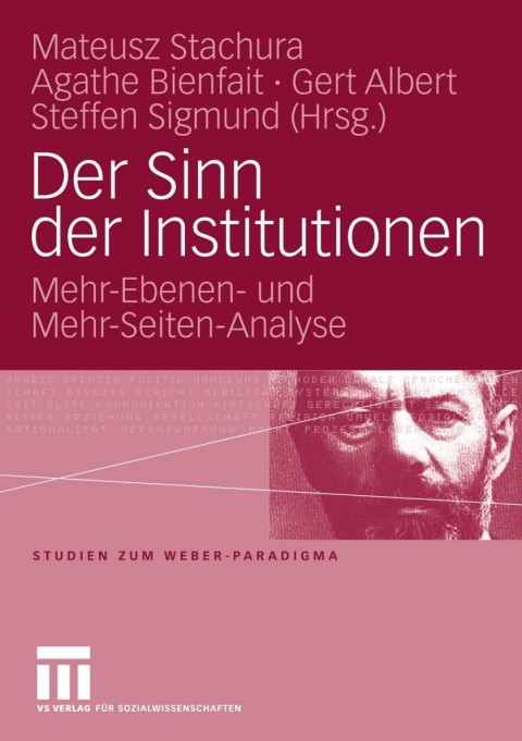 Cover image for book Der Sinn der Institutionen
