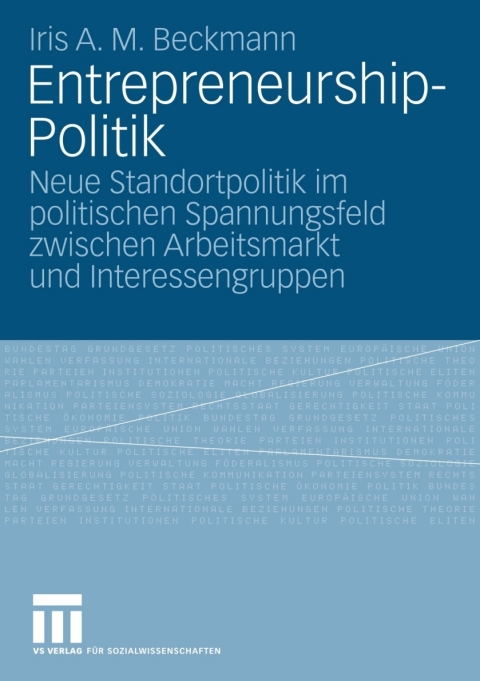 Cover image for book Entrepreneurship-Politik