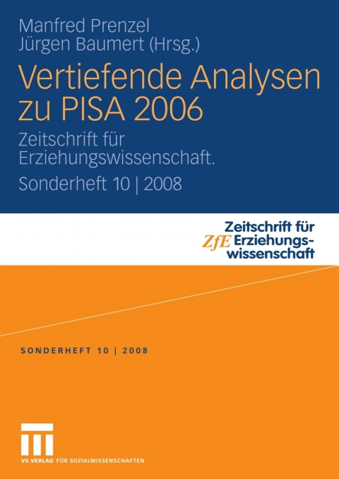 Cover image for book Vertiefende Analysen zu PISA 2006