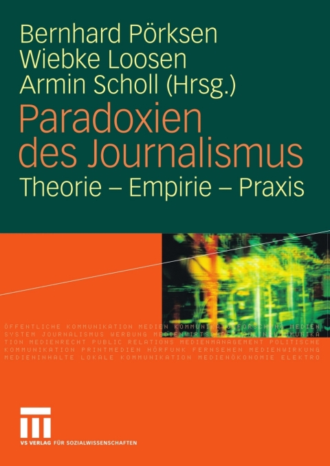 Cover image for book Paradoxien des Journalismus
