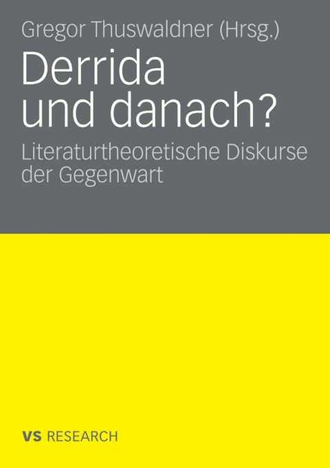 Cover image for book Derrida und danach?