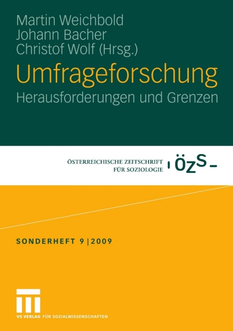 Cover image for book Umfrageforschung