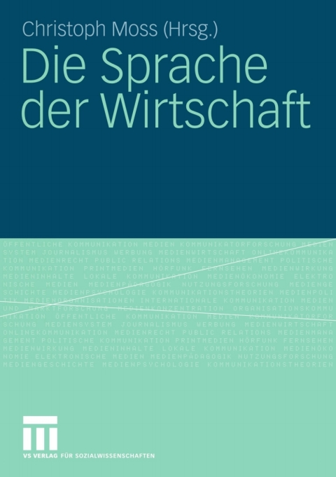 Cover image for book Die Sprache der Wirtschaft
