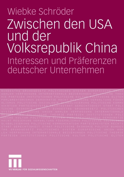 Cover image for book Zwischen den USA und der Volksrepublik China