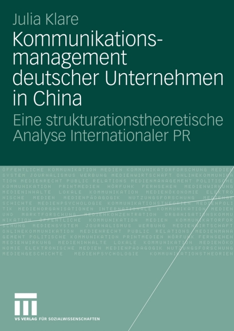 Cover image for book Kommunikationsmanagement deutscher Unternehmen in China