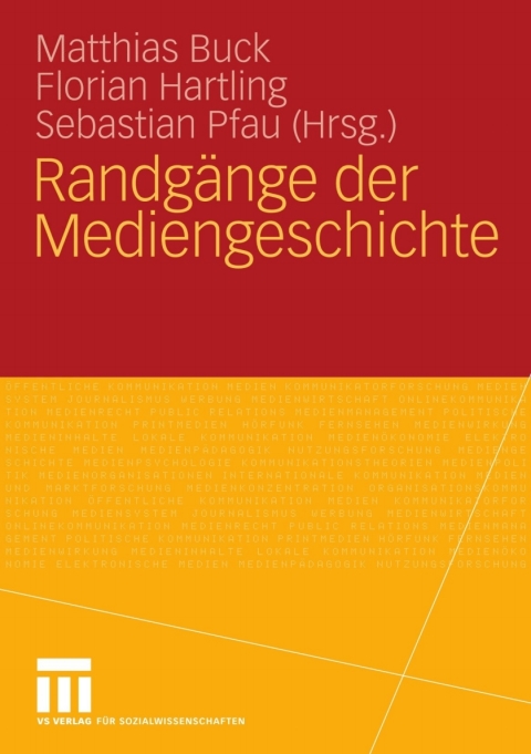 Cover image for book Randgänge der Mediengeschichte