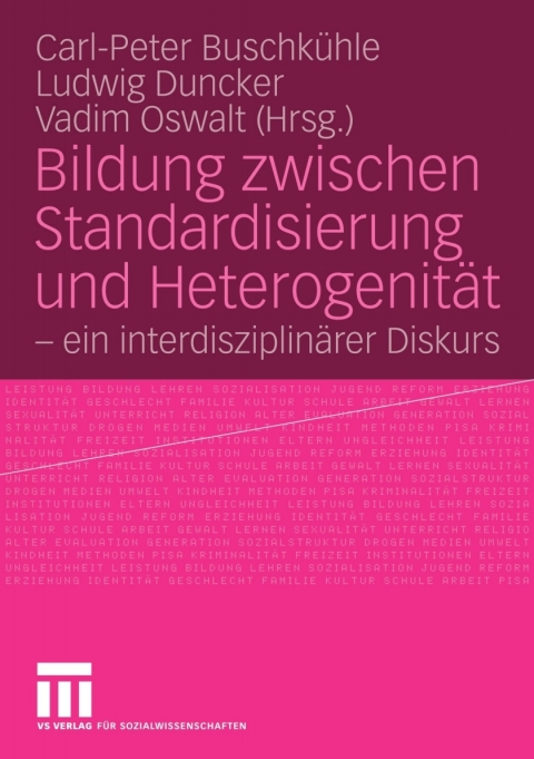 Cover image for book Bildung zwischen Standardisierung und Heterogenität