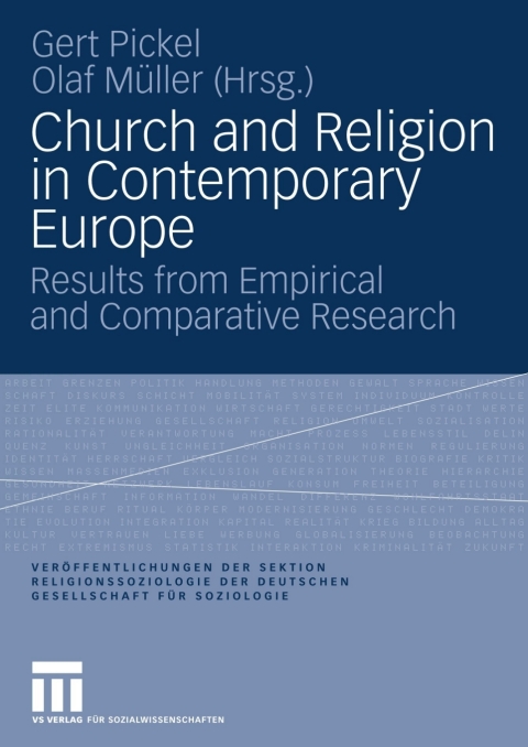 Cover image for book Church and Religion in Contemporary Europe