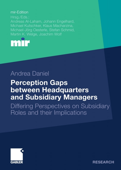 Cover image for book Perception Gaps between Headquarters and Subsidiary Managers