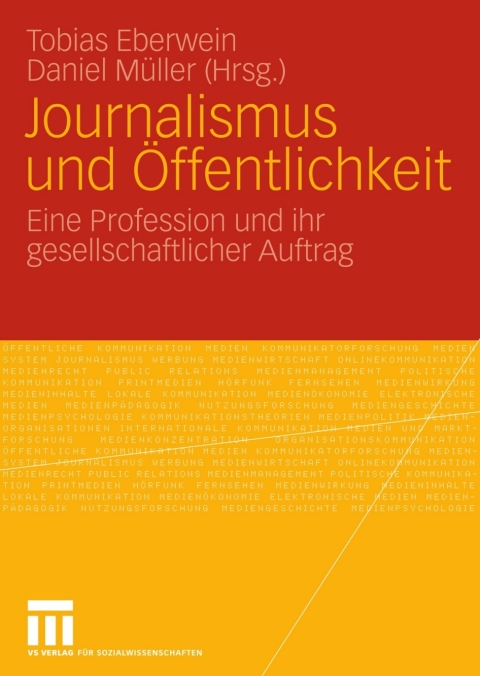 Cover image for book Journalismus und Öffentlichkeit