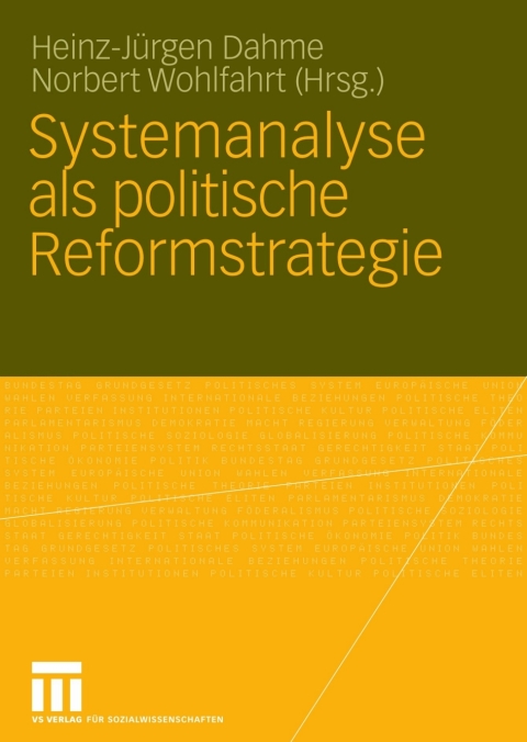 Cover image for book Systemanalyse als politische Reformstrategie