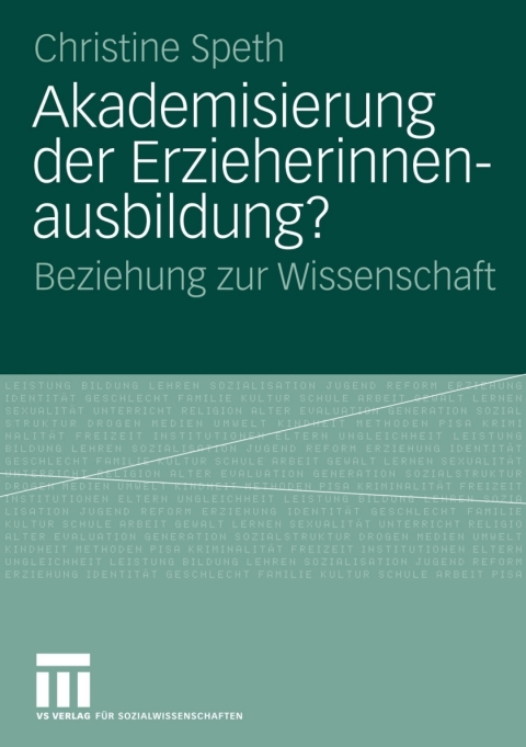 Cover image for book Akademisierung der Erzieherinnenausbildung?