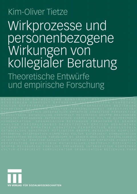 Cover image for book Wirkprozesse und personenbezogene Wirkungen von kollegialer Beratung