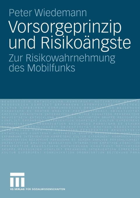 Cover image for book Vorsorgeprinzip und Risikoängste