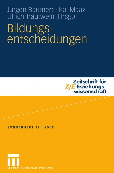 Cover image for book Bildungsentscheidungen