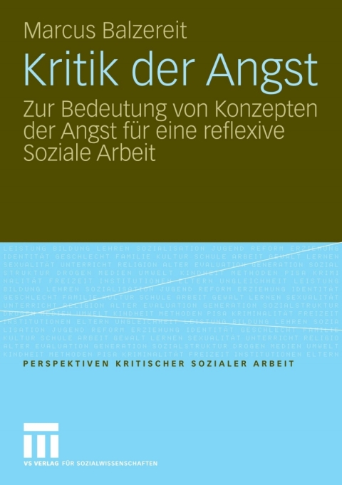 Cover image for book Kritik der Angst