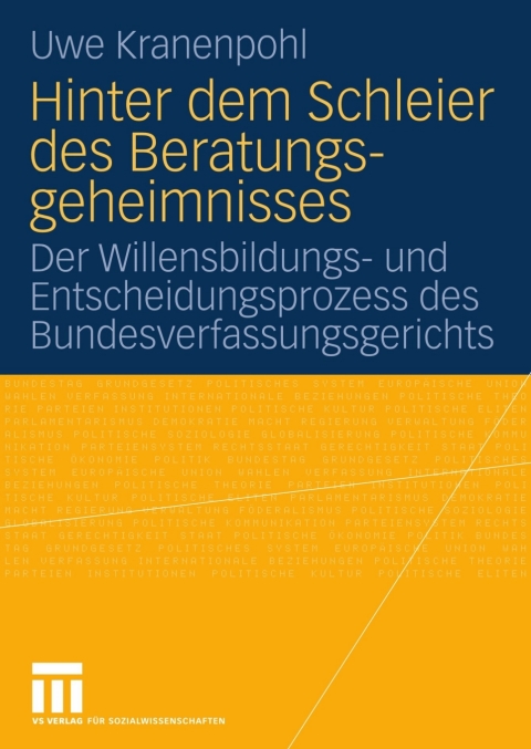 Cover image for book Hinter dem Schleier des Beratungsgeheimnisses