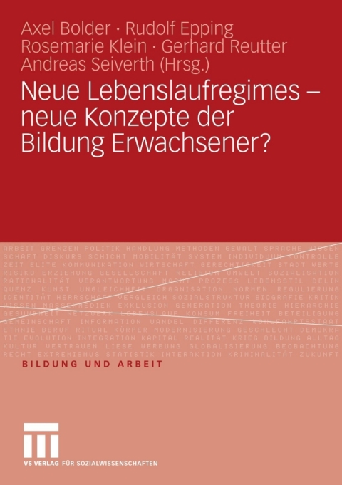 Cover image for book Neue Lebenslaufregimes - neue Konzepte der Bildung Erwachsener?