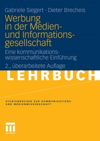 Omslagafbeelding: Werbung in der Medien- und Informationsgesellschaft 2nd edition 9783531167114