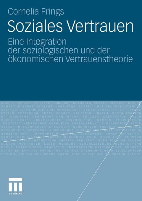Cover image for book Soziales Vertrauen