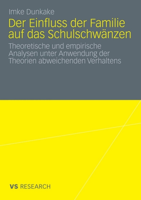Cover image for book Der Einfluss der Familie auf das Schulschwänzen