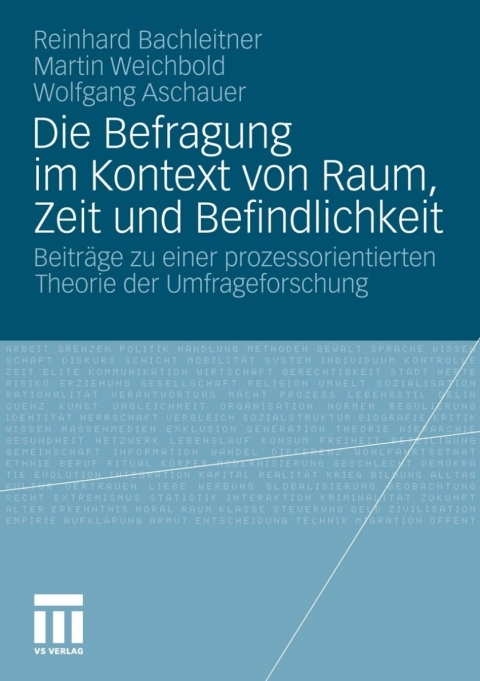 Cover image for book Die Befragung im Kontext von Raum, Zeit und Befindlichkeit