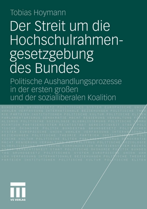 Cover image for book Der Streit um die Hochschulrahmengesetzgebung des Bundes