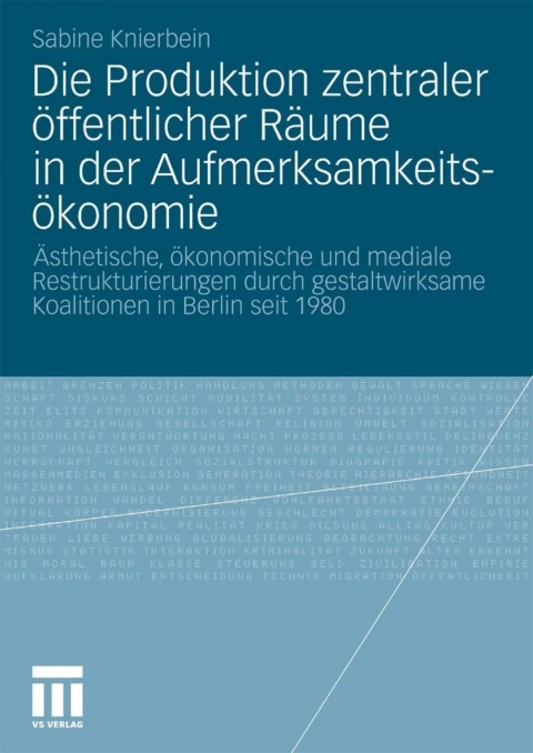 Cover image for book Die Produktion zentraler öffentlicher Räume in der Aufmerksamkeitsökonomie