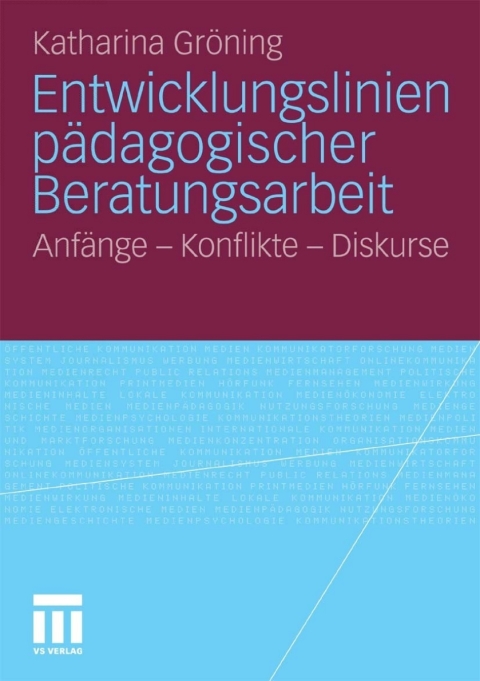 Cover image for book Entwicklungslinien pädagogischer Beratungsarbeit