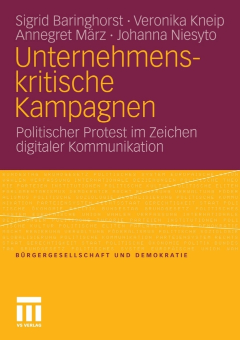 Cover image for book Unternehmenskritische Kampagnen