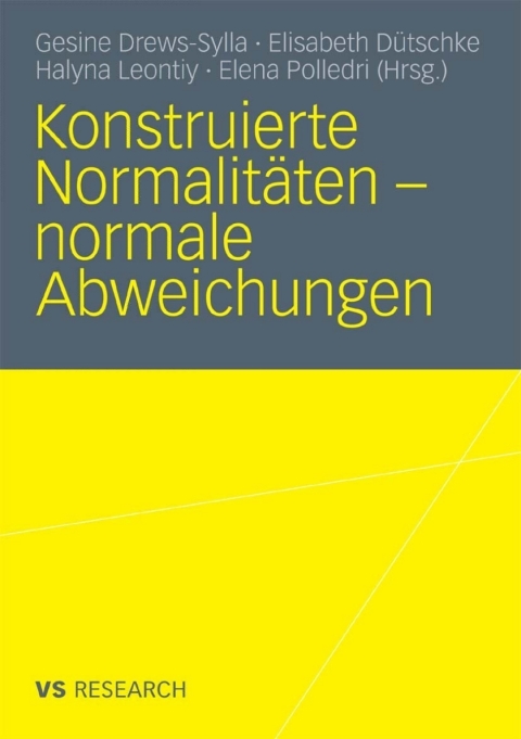 Cover image for book Konstruierte Normalitäten - normale Abweichungen