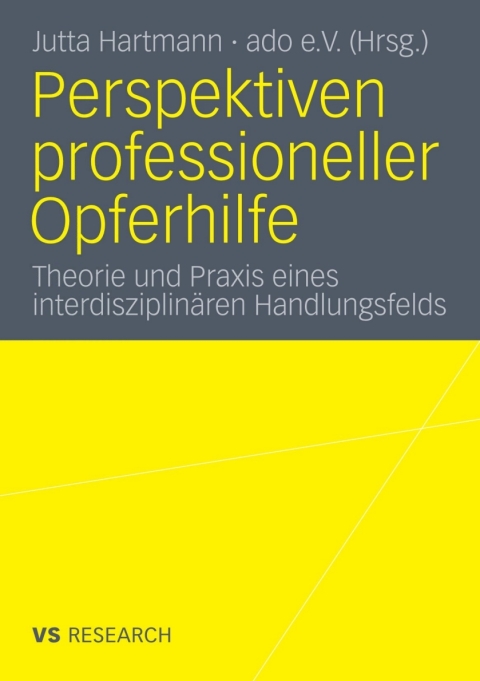 Cover image for book Perspektiven professioneller Opferhilfe