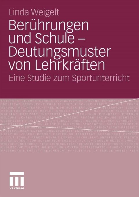 Cover image for book Berührungen und Schule - Deutungsmuster von Lehrkräften