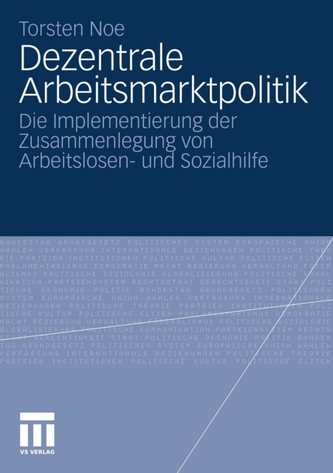 Cover image for book Dezentrale Arbeitsmarktpolitik