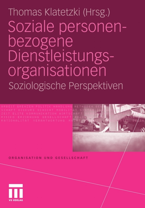 Cover image for book Soziale personenbezogene Dienstleistungsorganisationen