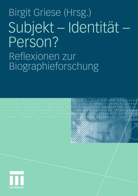 Cover image for book Subjekt - Identität - Person?