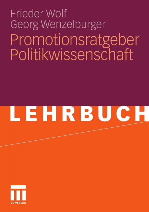 Cover image for book Promotionsratgeber Politikwissenschaft
