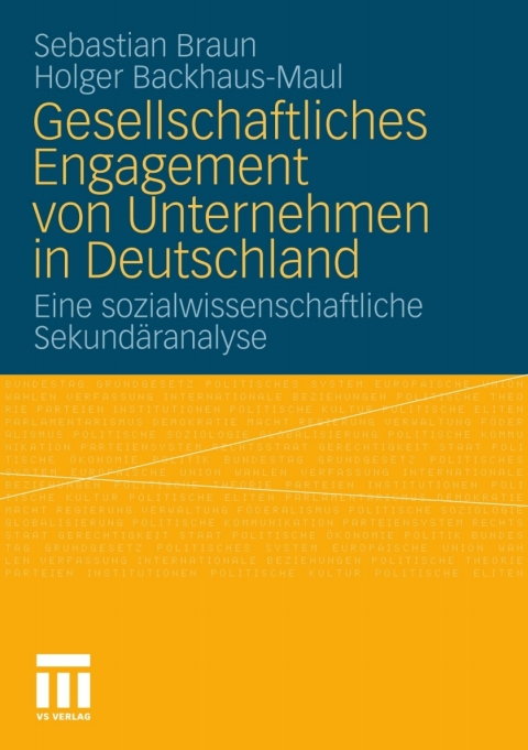Cover image for book Gesellschaftliches Engagement von Unternehmen in Deutschland