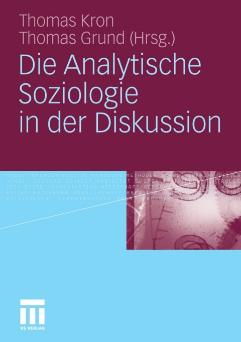 Cover image for book Die Analytische Soziologie in der Diskussion