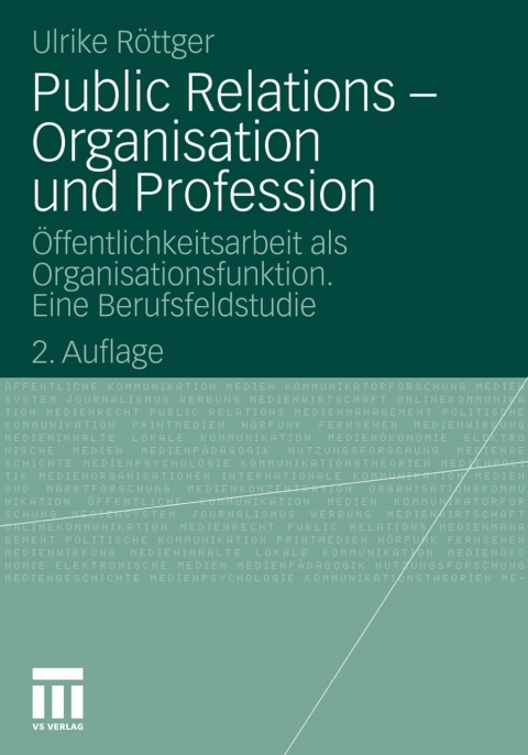 Cover image for book Public Relations - Organisation und Profession